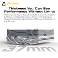 Antec A37 37mm ITX Low Profile CPU Cooler 92mm PWM fan 130W-TDP For Intel/AMD 12.8W/m.K Paste,I5-12400F/Ryzen-7500F Compatible. 