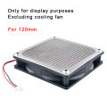 Anti rust aluminum dust mesh cover for axial flow fan cooling fan 60mm 80mm 92mm 120mm - silver.