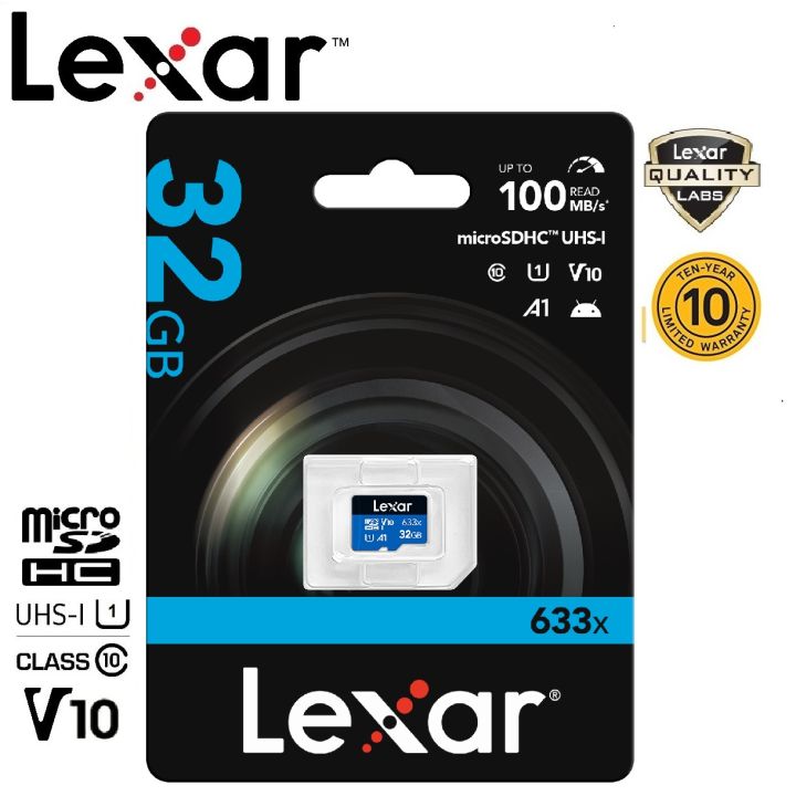 Lexar 32GB Micro SDHC 633x (10 MB/s)