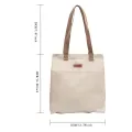Women's Tote Bag Canvas Sewing Thread Large Capacity Advanced Sense Handbag Convenient Practical Female's Commuter Bag. 