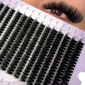 14 Rows 5D Fluffy Cluster Lashes 60D/80D/100D/140D/160D Thick Eyelash D/DD Curl 9-16mm Mix Individual Lashes DIY Lash Extensions.