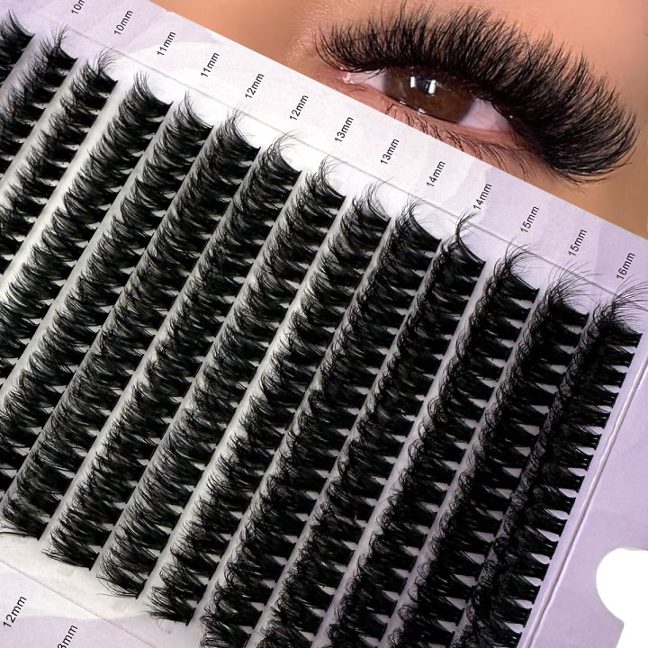 14%20Rows%205D%20Fluffy%20Cluster%20Lashes%2060D/80D/100D/140D/160D%20Thick%20Eyelash%20D/DD%20Curl%209-16mm%20Mix%20Individual%20Lashes%20DIY%20Lash%20Extensions%20-%20Image%202