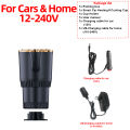 2 in 1 Smart Car Home Thermo Electric Cup Fast Cooling Heating Drink Warmer Cooler Large Screen Big Buttons 12V Plug and Play.