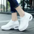Women's Casual Shoes Chunky Sneakers Platform Walking Shoes Fashion Knited Casual Loafers Size 35-42. 