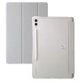 Folding Tablet Leather Case with Pen Holder For Samsung Galaxy Tab S10 Lite S10FE 10.9 in Acrylic Clear Anti-fall Bracket Cover.