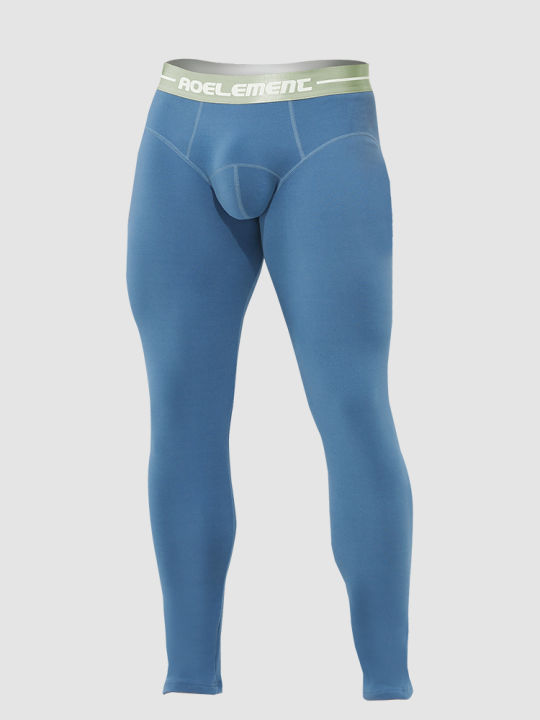Winter long Johns men's underwear single thick fleece pants thermal pants tights string pants leggings long pants cotton pants