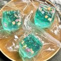 Squishy Maltose Cubes Fidget Toy Super Soft Transparent Star Squeeze Toy Ocean Sensory Anti-stress Toy for Friend Christmas.