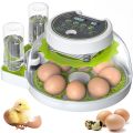 8 Eggs Chicken, 33 Eggs Birds Incubator with Automatic Egg Turning Dual Egg Tray And Humidity Control, Automatic Water Adding, LED Egg Candler, for Hatching Chickens, Duck, Quail, Goose Eggs. 