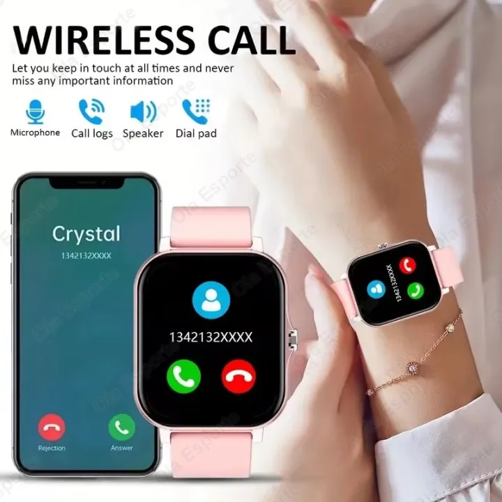 NEW%202025%20Fashion%20SmartWatch%20Android%20Phone%202.01"%20Color%20Screen%20Full%20Touch%20Custom%20Dial%20Watch%20Women%20Bluetooth%20Call%20Smart%20Watch%20Men%20-%20Image%202