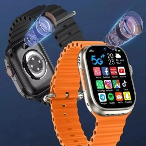 Bornilshop Ultra S9 / S8 Ultra / B31 Hello Watch 5G Android Smartwatch (16GB Ram+256GB Rom) With Camera Sim Slot Smartwatch, Facebook, YouTube, Tiktok, Free Fire, FUBG (Play Store) Wi-Fi, Data, Hotspot and Many Smart Features For Men And Women