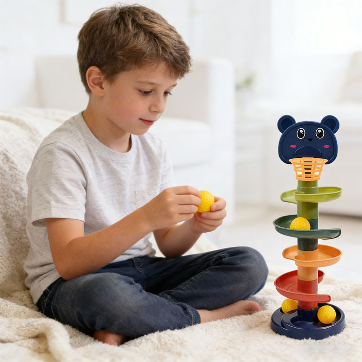 Baby%20Rotating%203/5/7-story%20Track%20Stacked%20Montessori%20Rolling%20Ball%20Tower%20Early%20Parent%20Child%20Education%20Interactive%20Toy%20Gift%20-%20Image%205