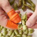 Silicone Thumb Knife Finger Protector Cutting Gears Vegetable Picking Knife Pinch Plant Leaf Scissors Garden Set Reusable Anti-Slip Silicone Finger Caps Protectors. 