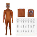 Tung Tung Tung Sahur Adult Cosplay  Cartoon Jumpsuit Bodysuit Halloween Carnival Party Costume. 