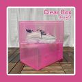 Shoe Box clear color large size box with lid multi-purpose storage box stackable lid. 