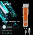 VGR Professional Clipper Hair Trimmer Vintage Haircutting Machine LED Display Electric Barber Trimmer V-673. 