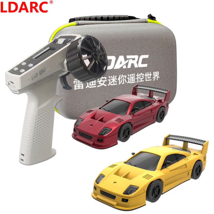 LDARC S100 Professional 1:64 Scale RC Drift Mosquito Car Rear-Wheel Drive Full-Scale Steering Static Model Grade Appearance Toy