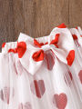 0-24 months Newborn Baby Girl Cute Cherry T-shirt Tutu Skirt Headband 3pcs Outfits Sets. 