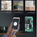 CENFAYA Tuya WiFi RF Smart Switch DC 9-80V Mini Relay Receiver Module 433mhz Touch Wall Panel Remote Control for Alexa. 