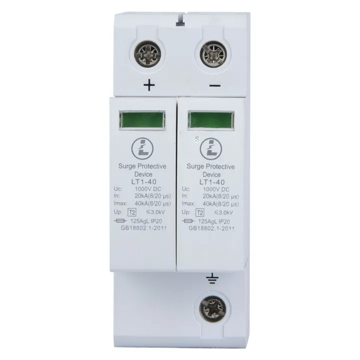 OVAQUIXI Protezione Fotovoltaico 40KA 2P, Arrestatore Sovratensione DC 1000V 750V 500V per Impianto Solare con Guscio PC 2 Pezzi OVAQUIXI Protezione Fotovoltaico 40KA 2P, Arrestatore Sovratensione DC 1000V 750V 500V per Impianto Solare con Guscio PC 2 Pezzi