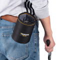 TKIGZNW Tool Pouch Nails Screws Bag with Belt Clip Black. 