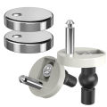 Toilet Seat Bolts & Screws Quick Release Top Hinge Fixings Expanding  Top Nut Screws Universal Toilet Seat Replacement Kit. 