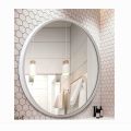 60 x 60 cm Round Mirror White/Modern Bathroom Wall Mirror Extra Large Decorative Vanity Mirror, Entranceway, Lavatory, Living Room etc. 