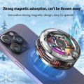 Universal Phone Cooler for Gaming, Magnetic Semiconductor Cooling Fan with Digital Display RGB Lights.
