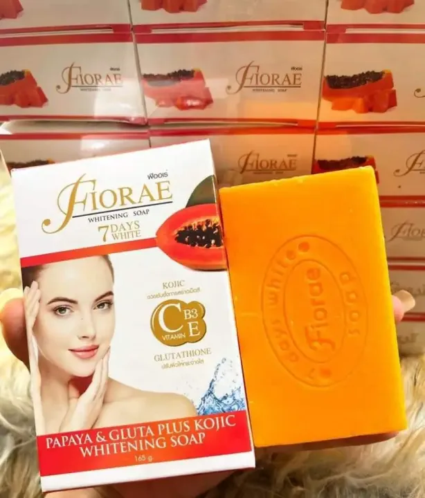FIORAE%20Papaya%20Soap%20&%20Gluta%20Plus%20Kojic%20Whitening%20Soap%20-165gm%20Fiorae%20Papaya%20Soap%20-%20Image%205