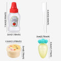 10pcs Mini Portable Sauce Bottle Portable Salad Sauce Tomato Sauce Seasoning Plastic Split Bottle. 