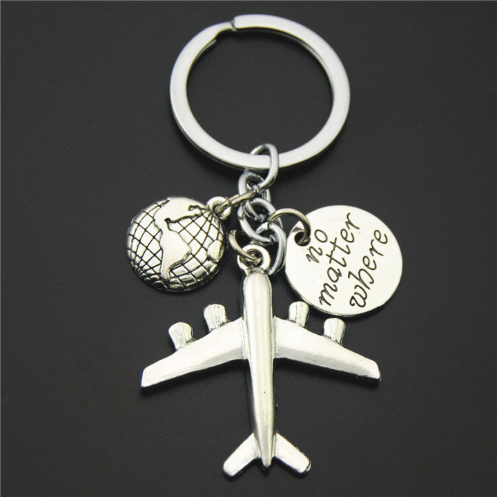 1PC%20Earth%20Airplane%20Keychains%20No%20Matter%20Where%20Pendant%20Travel%20Keyring%20Friendship%20Best%20Friend%20Jewelry%20Diy%20Handmade%20-%20Image%203