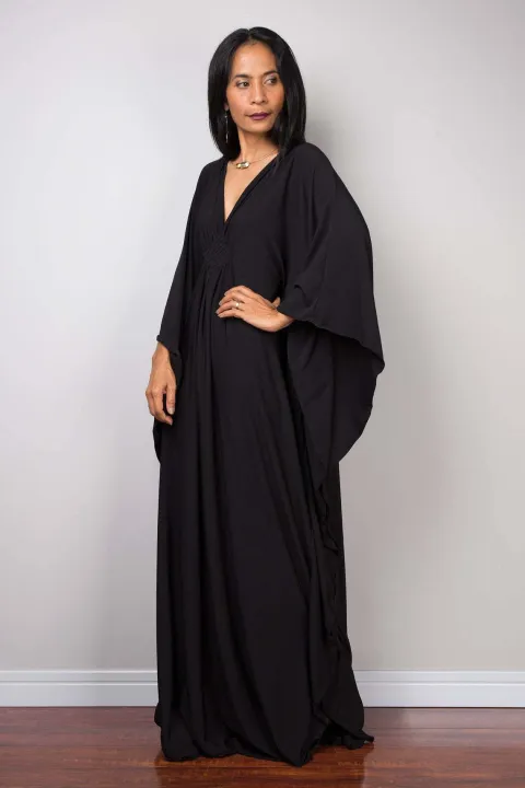 Cover%20Up%20Women's%20Casual%20Kaftan%20Plus%20Size%20Beach%20Outfits%20%20Dress%20Batwing%20Sleeve%20Bathing%20-%20Image%202