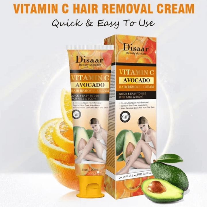 Disaar%20Vitamin%20C%20and%20Avocado%20Hair%20Removal%20Cream%20100%20ml%20-%20Image%202