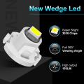 10x LED T3/T4.2/T4.7 12V Wedge Bulbs - Instrument Panel Light, Multi-Color, 3020 SMD