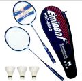 Eminent Pro 6070 - Pair of two rackets for professionals with free shuttles. 