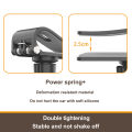 Quick Clip Mount with Universal Ball J Hook Compatible for  Hero 12 11 10 9 8 7 6 5 Black, Osmo Action 3,AKASO and More. 