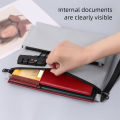 Travel Lock Bag Multiple Compartments Storage Bag with Combination Lock Zipper Money Bag Portable Certificates Organiser. 