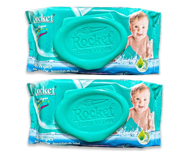 Rocket baby wipes(pack of 2)72sheets | Daraz.pk