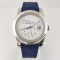 36mm/39mm NH35 Watch Who Cares im Already Late Watch High Quality Sapphire Crystal Glass Waterproof NH35 Movement Blue Watch. 