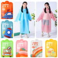 Children Raincoat Outdoor Raincoat Disposable Raincoat Vacuum Compression Card Packaging Rainwear Camping Hiking Accessories. 