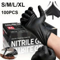 10-100PCS Gloves Black Washing Tableware Disposible Latex Free PVC Glove Car Industry Pet Care Kitchen Gloves for Cooking.