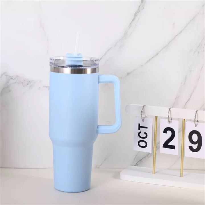 Trendy%2040oz%20Insulated%20Tumbler%20with%20Handle%20and%20Straw%20for%20Daily%20Life%20Travel%20Iced%20Coffee%20Cup%20Reusable%20Stainless%20Steel%20Insulated%20Water%20Bottle%201183ml%20-%20Image%205