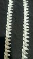 2 Gaz/yard BIG fancy Silver BIG samosa lace for dress / fancy Silver lace for girls / silver samosa lace for women trouser / fancy silver color samosa lace for shirt / fancy silver samosa lace. 