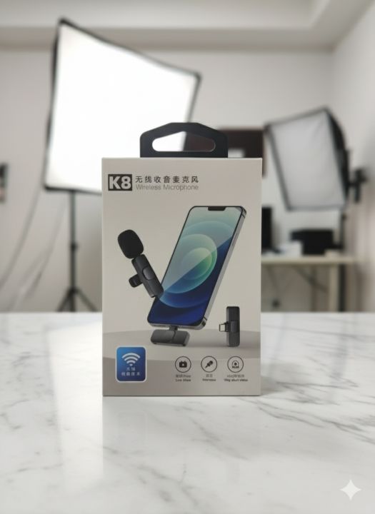 K8 Wireless Microphone for Mobile Devices - Professional Sound for Creators