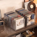 CD disc rack desktop disc black vinyl record magnetic tape display storage rack collection storage album storage box. 