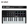 M-VAVE MIDI 25-Key Controller Keyboard Piano Portable USB Keyboard & 8 RGB Backlit Pads 8 Knobs Music Keyboard Instruments. 