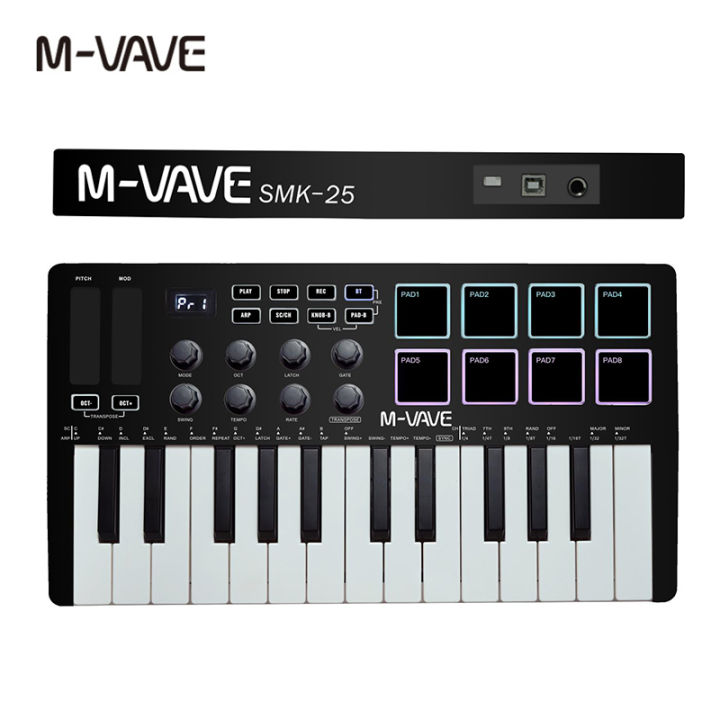 M-VAVE%20MIDI%2025-Key%20Controller%20Keyboard%20Piano%20Portable%20USB%20Keyboard%20&%208%20RGB%20Backlit%20Pads%208%20Knobs%20Music%20Keyboard%20Instruments%20-%20Image%207
