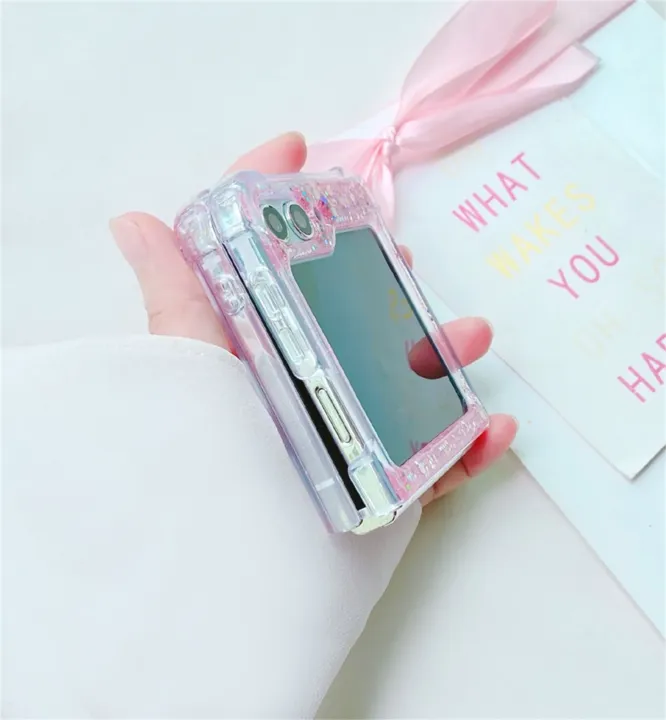 Korean%20Luxury%20Glitter%20Bling%20Pink%20Sequin%20Shockproof%20Case%20for%20Samsung%20Galaxy%20Z%20Flip%205%20Z%20Flip5%20Zflip5%20Back%20Cover%20Funda%20-%20Image%206