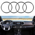 For 2016-2023 Tacoma A/C Vent Ring Outer Cover Air Conditioning Outlet Trim Decoration Toyota Tacoma Accessories 4 Piece Kit.
