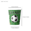 Soccer Party Disposable Tableware Paper Plates Cups Napkins Football Party Supplies Soccer Boys Sports Birthday Party Decoration.