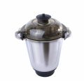 Commercial Stainless Steel Mixer Grinder Jar with Safety Lock Lid | Heavy Duty Mixer Jar for Kitchen | Durable Grinding Jar 2500ml. 